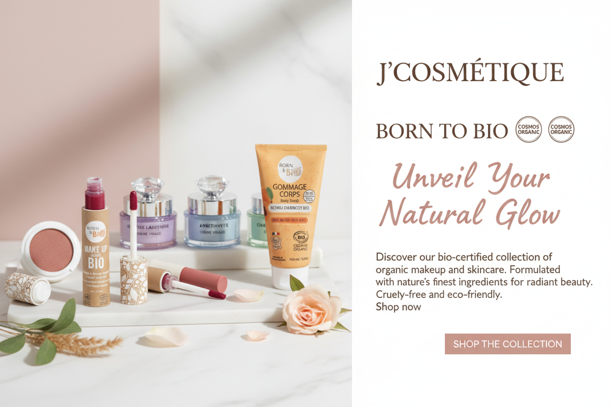 Page publicitaire J'cosmétique - Cosmétiques Bio